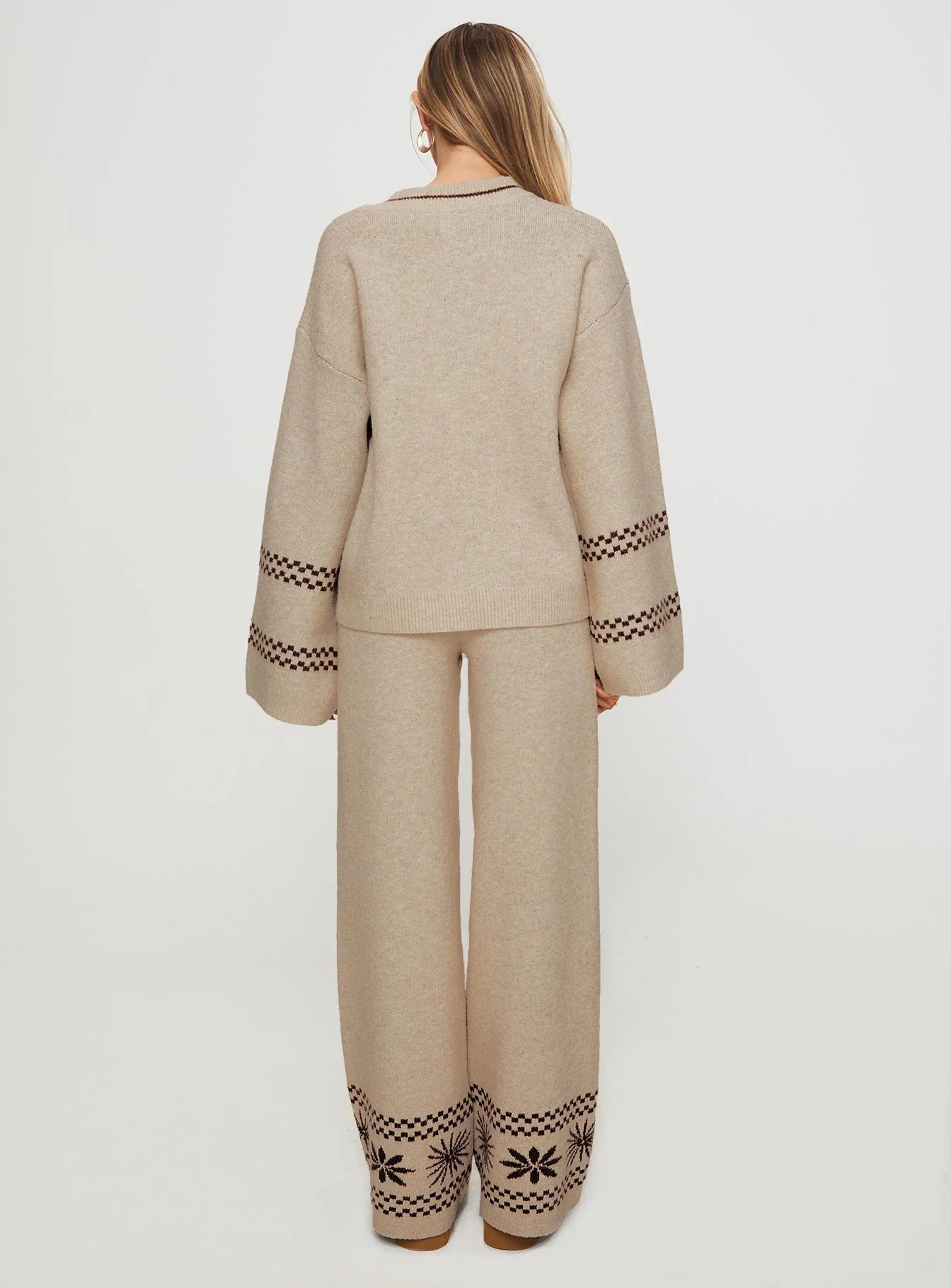 Anok Star Pants Brown Cream