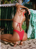 Jenner Bikini Bottom Red