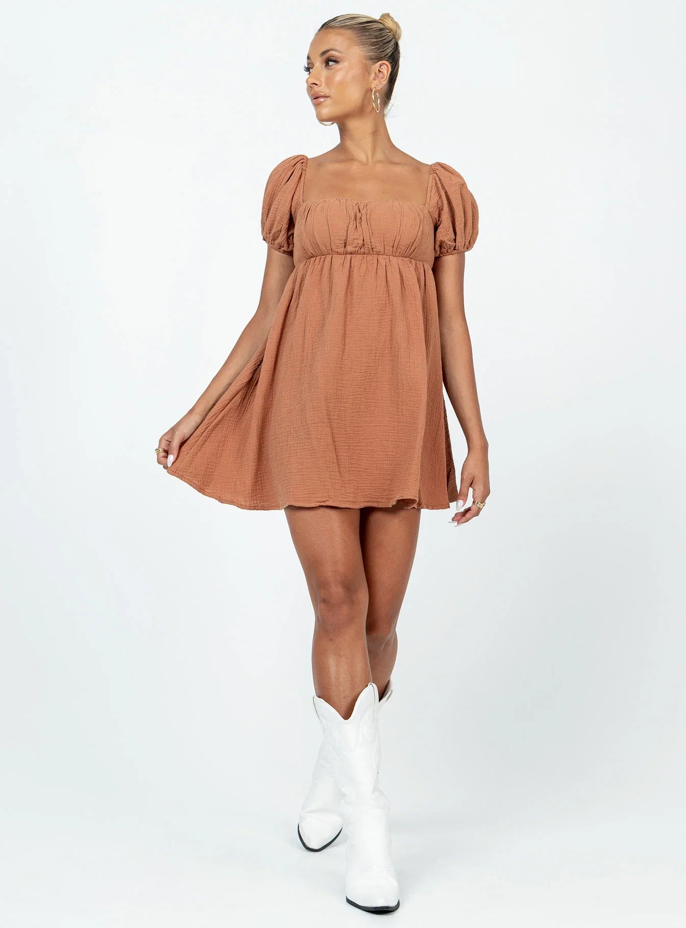 Lets Dance Mini Dress Brown
