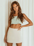 Selby Mini Skirt Oatmeal