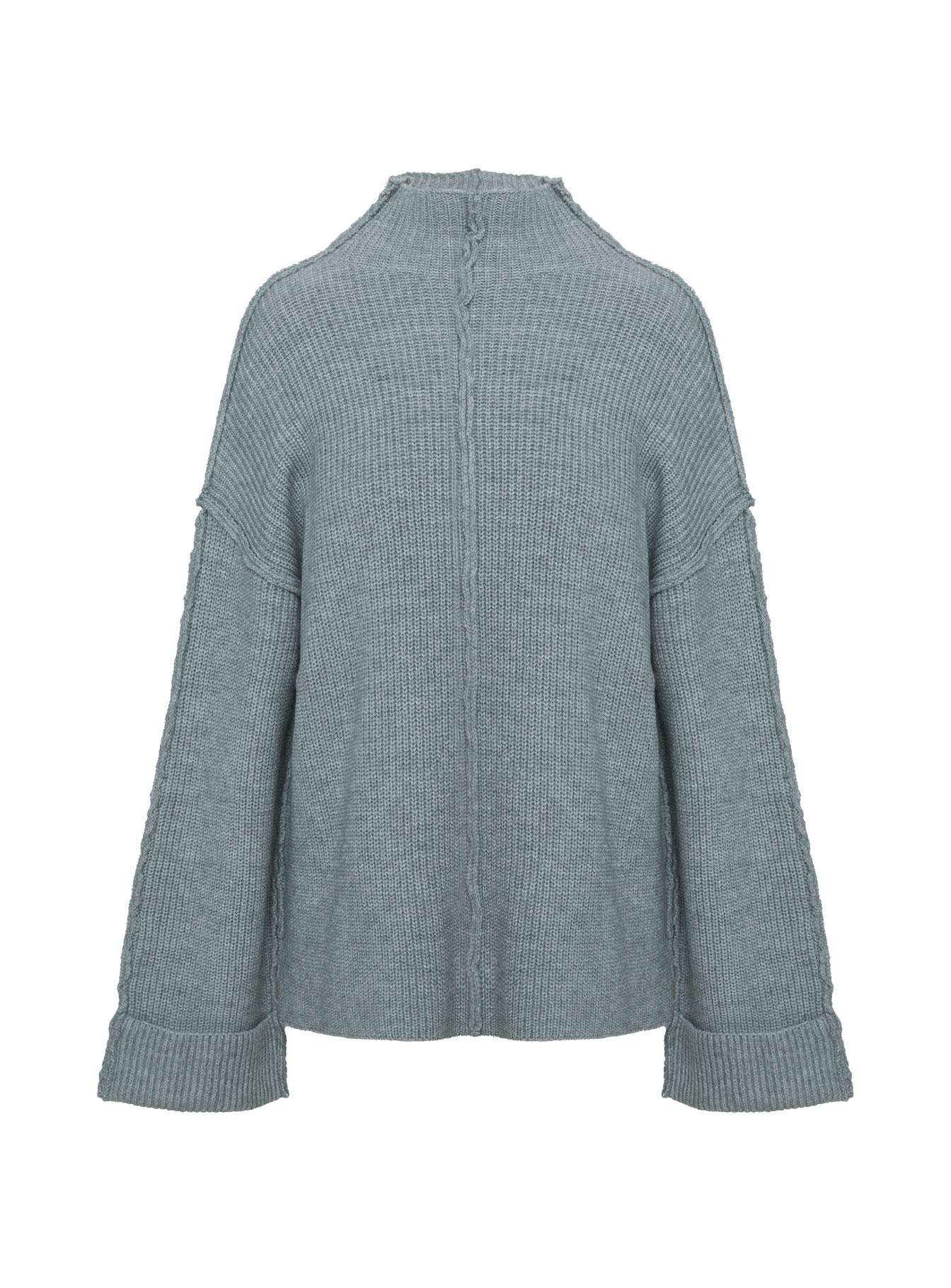 Lachlynn Oversized Knit Sweater Charcoal Marle