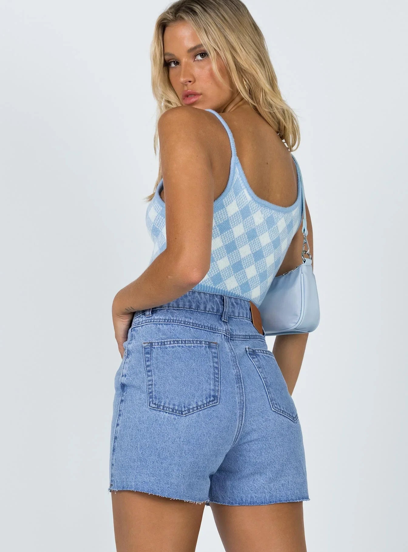 Laurena Midwash Denim Shorts