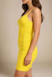 Pip Bandage Mini Dress Sun Yellow