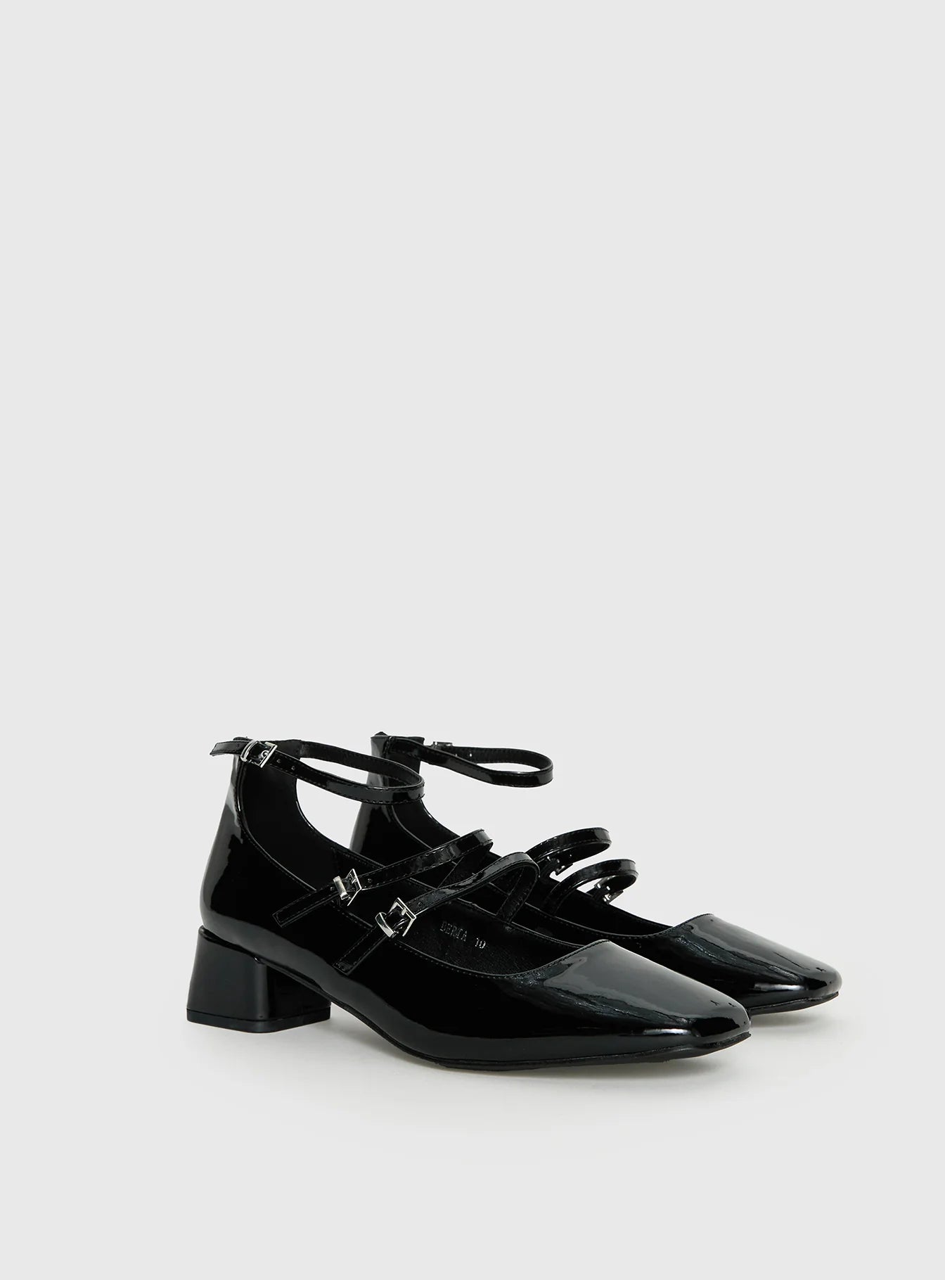 Berta Heels Black Patent