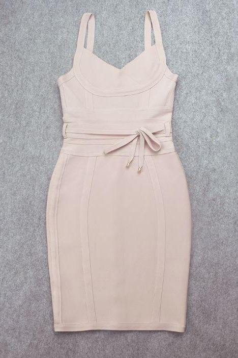 Bek Bandage Dress Cream