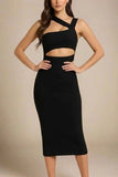 Molly Bandage Midi Dress Classic Black