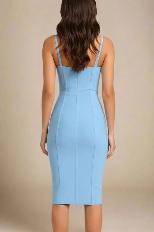 Abi Bandage Dress Sky Blue