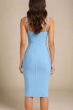 Abi Bandage Dress Sky Blue