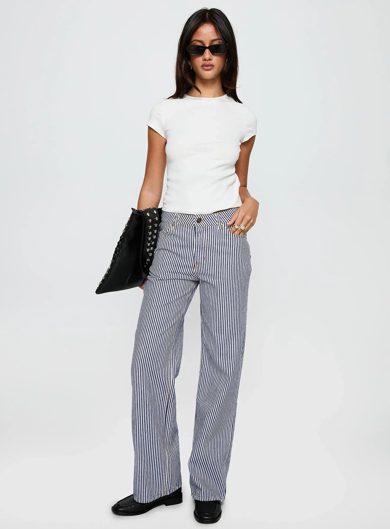 Top Model Jean Navy Stripe
