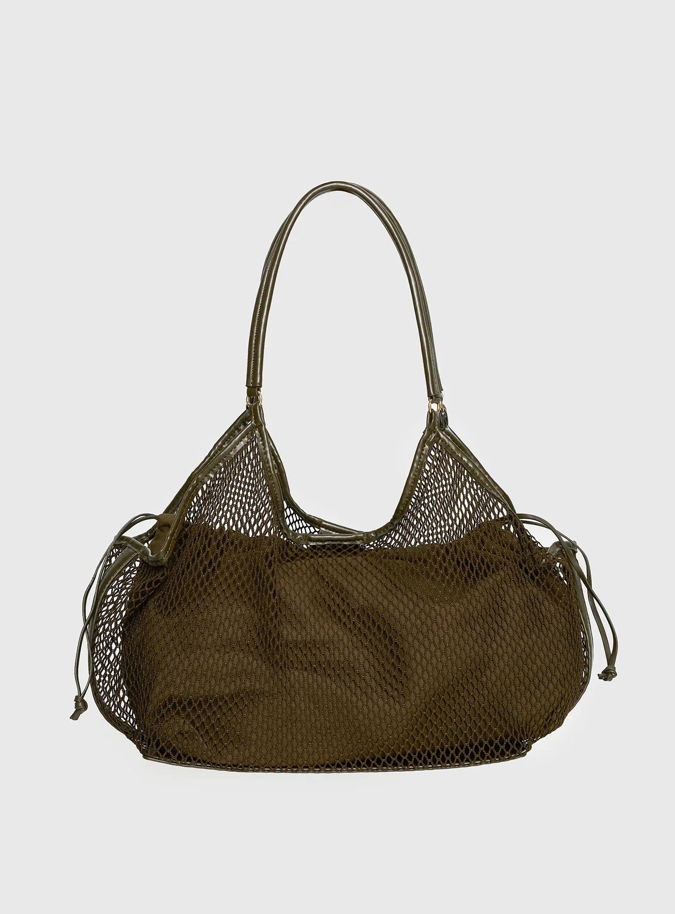Isolda Mesh Tote Bag Khaki