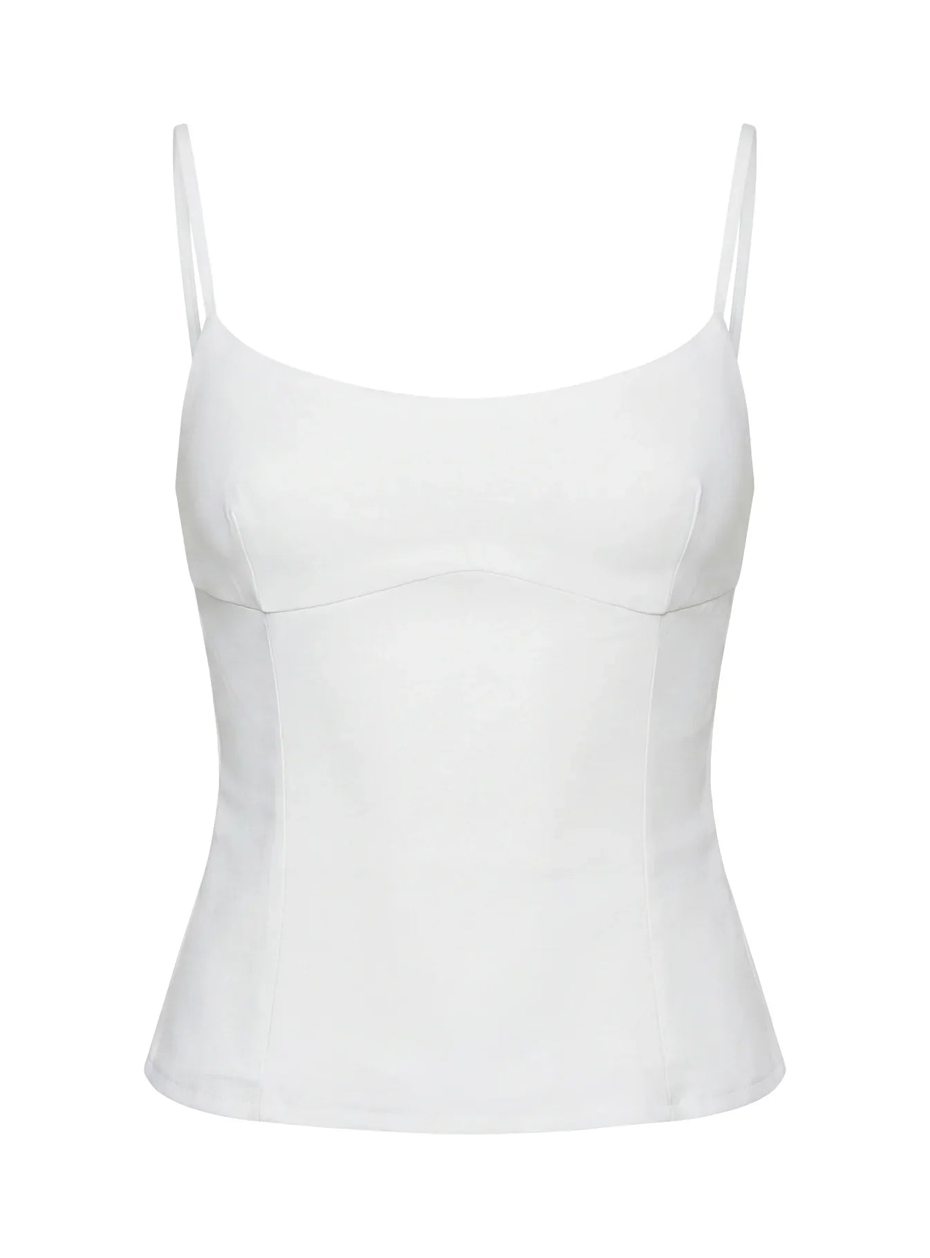 Elanah Structured Cami Top White