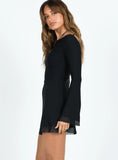 Lukea Long Sleeve Mini Dress Black Petite