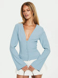Serefina Long Sleeve Top Blue