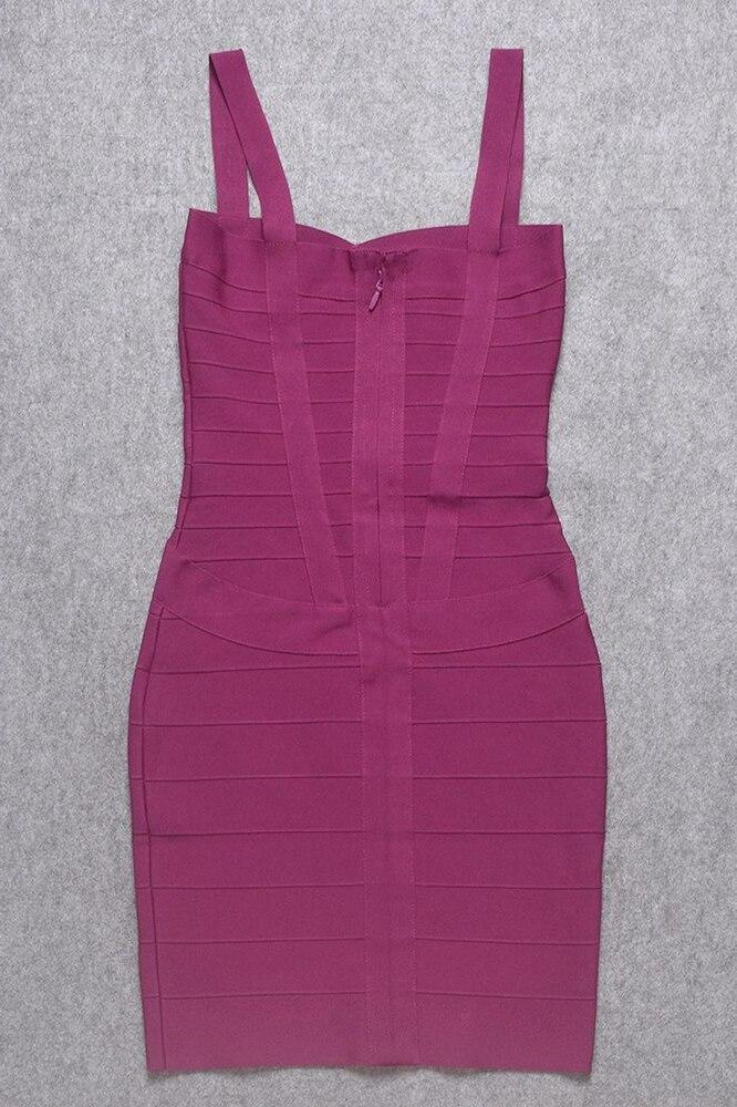 Heidi Bandage Mini Dress Magenta Pink