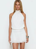 Maelis Backless Playsuit White
