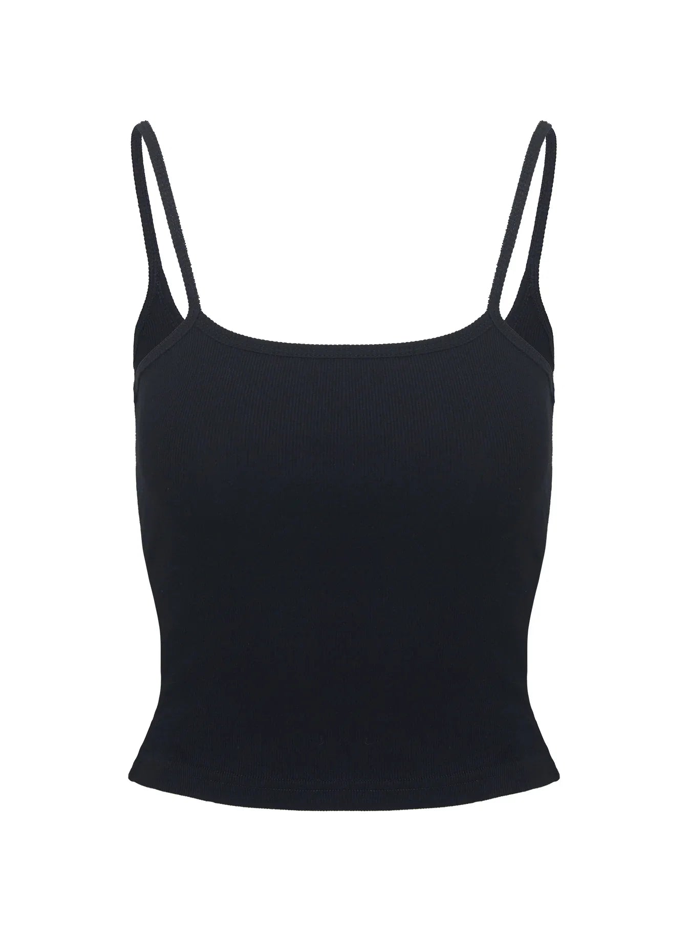 Baseline Rib Top Black