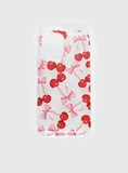 Cherry Pickers iPhone Case Clear Red