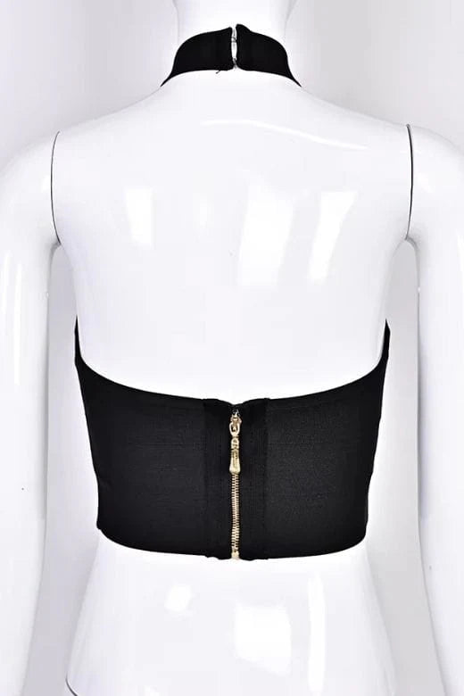Willow Bandage Crop Top Classic Black