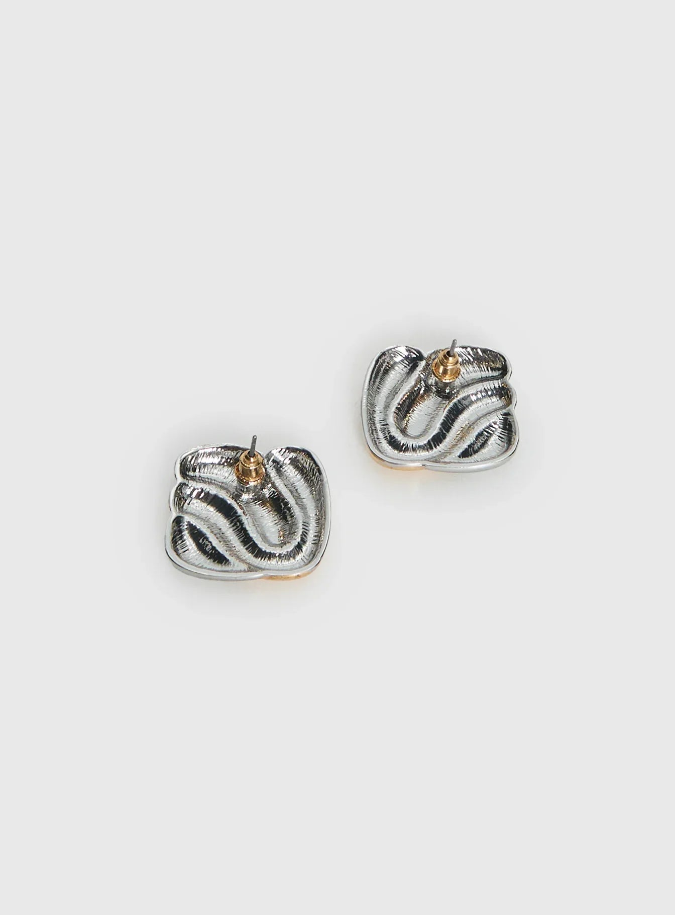 Heavenly Dream Square Earrings Gold Silver