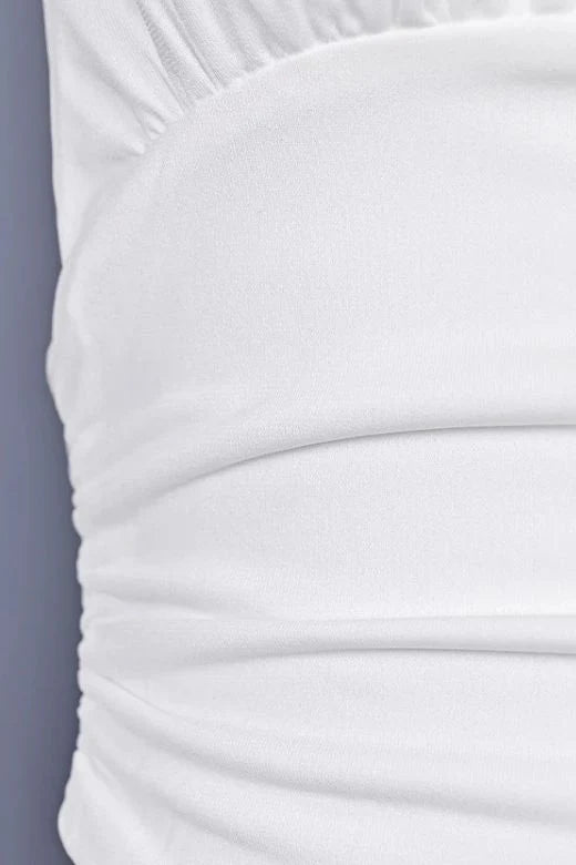 Aby Halter Neck Top White Pearl