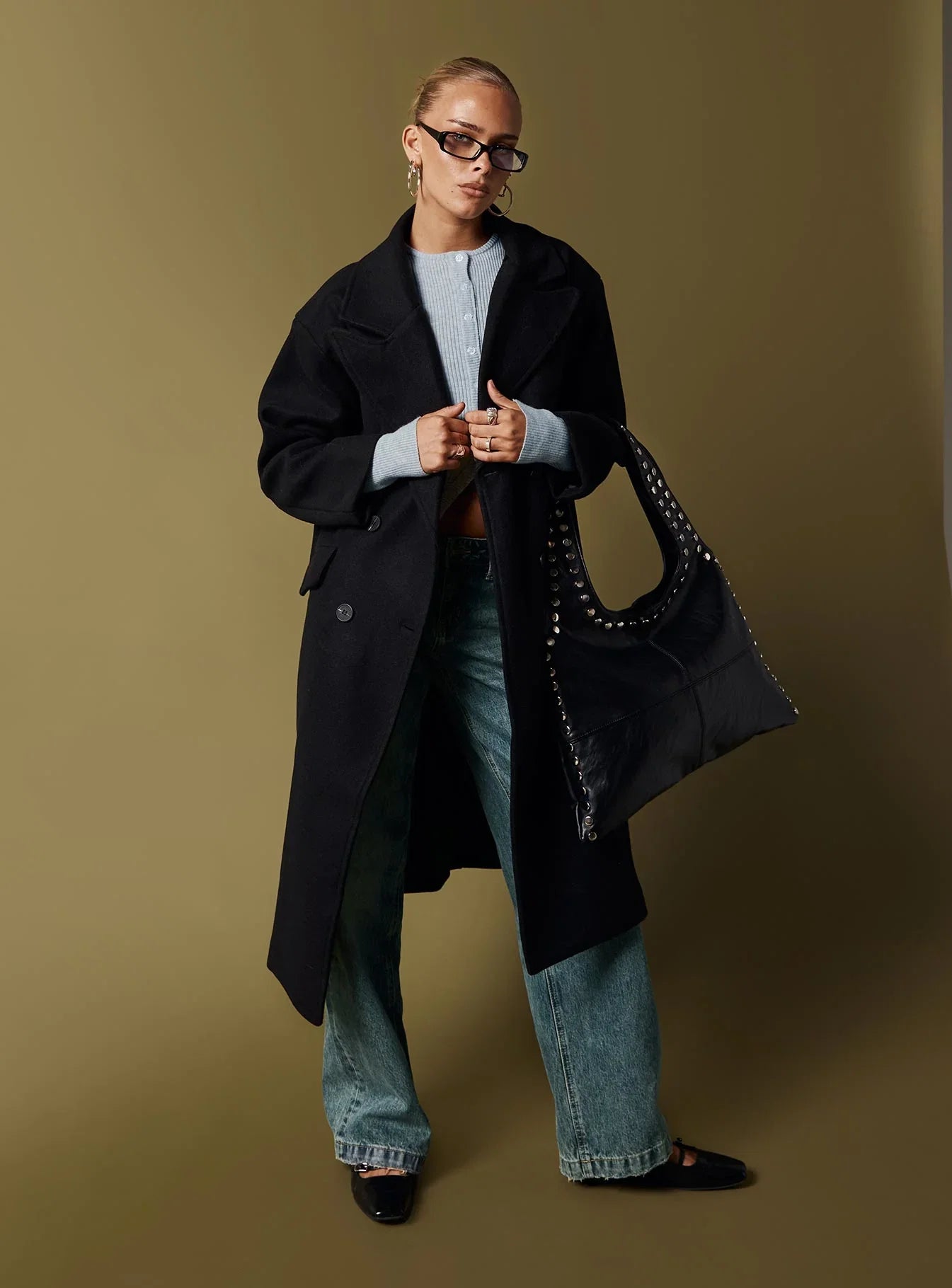 Inferno Longline Coat Black