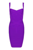 Heidi Bandage Mini Dress Plum Purple