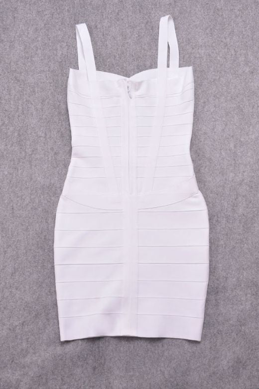 Heidi Bandage Mini Dress White Pearl Sale