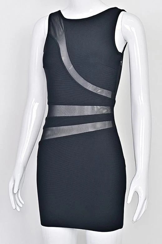 Ellie Bodycon Mini Dress Classic Black