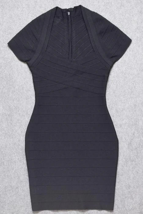 Miranda Bandage Mini Dress Classic Black