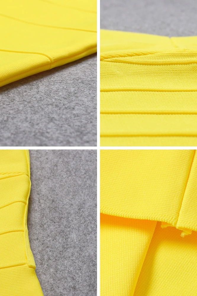 Maya Bandage Mini Dress Sun Yellow