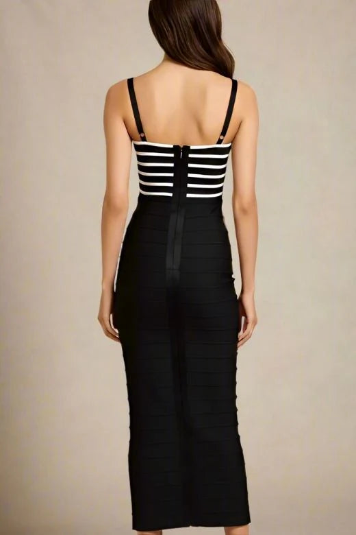 Carter Bandage Maxi Dress Classic Black