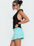 Tamsyn Ruched Mini Skirt Aqua