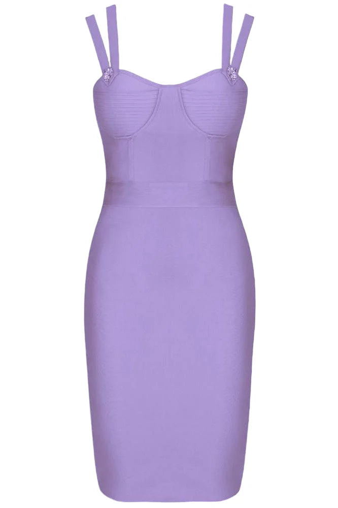 Kate Bandage Dress Violet Purple