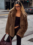 Super Trouper Faux Fur Jacket Multi