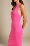 Iris Bodycon Dress Hot Pink