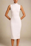Grace Bandage Midi Dress Cream
