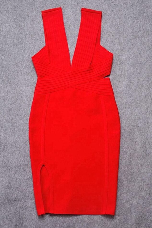 Pia Bandage Dress Lipstick Red