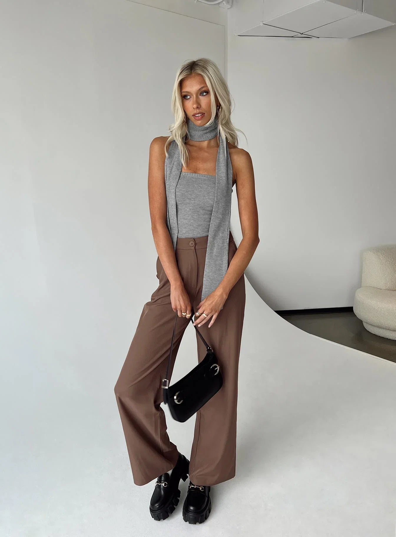 Archer Pants Brown Eco Tall