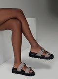 Ma Belle Sandals Faux Suede Taupe