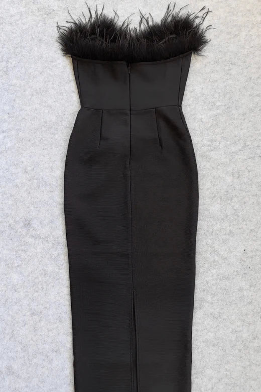 Erin Bandage Maxi Dress Classic Black