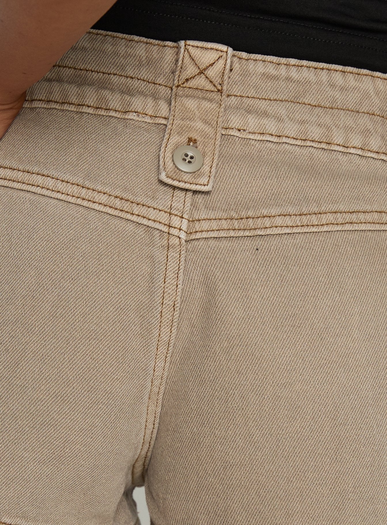 Headphones On Micro Cargo Short Washed Brown