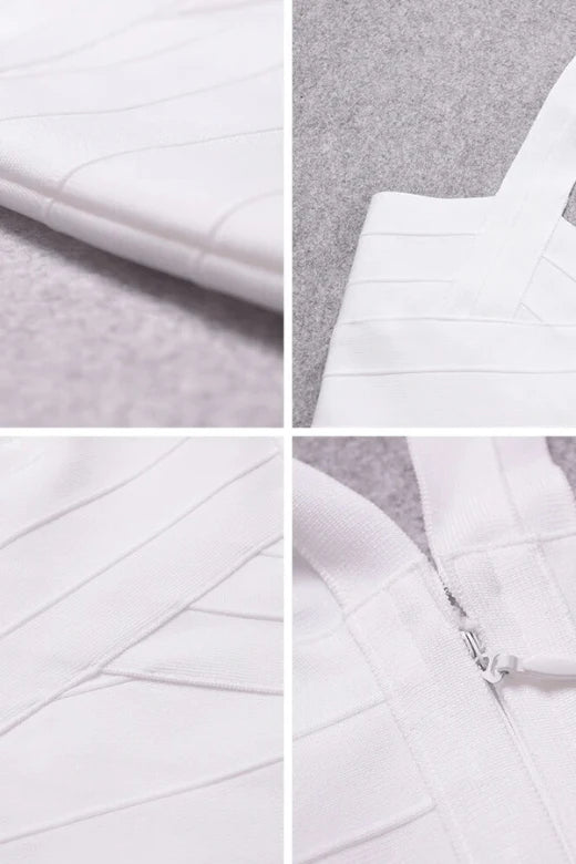 Jay Bandage Top White Pearl
