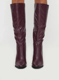 Keeley Boots Matte Burgundy