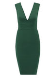 Ash Bandage Dress Emerald Green