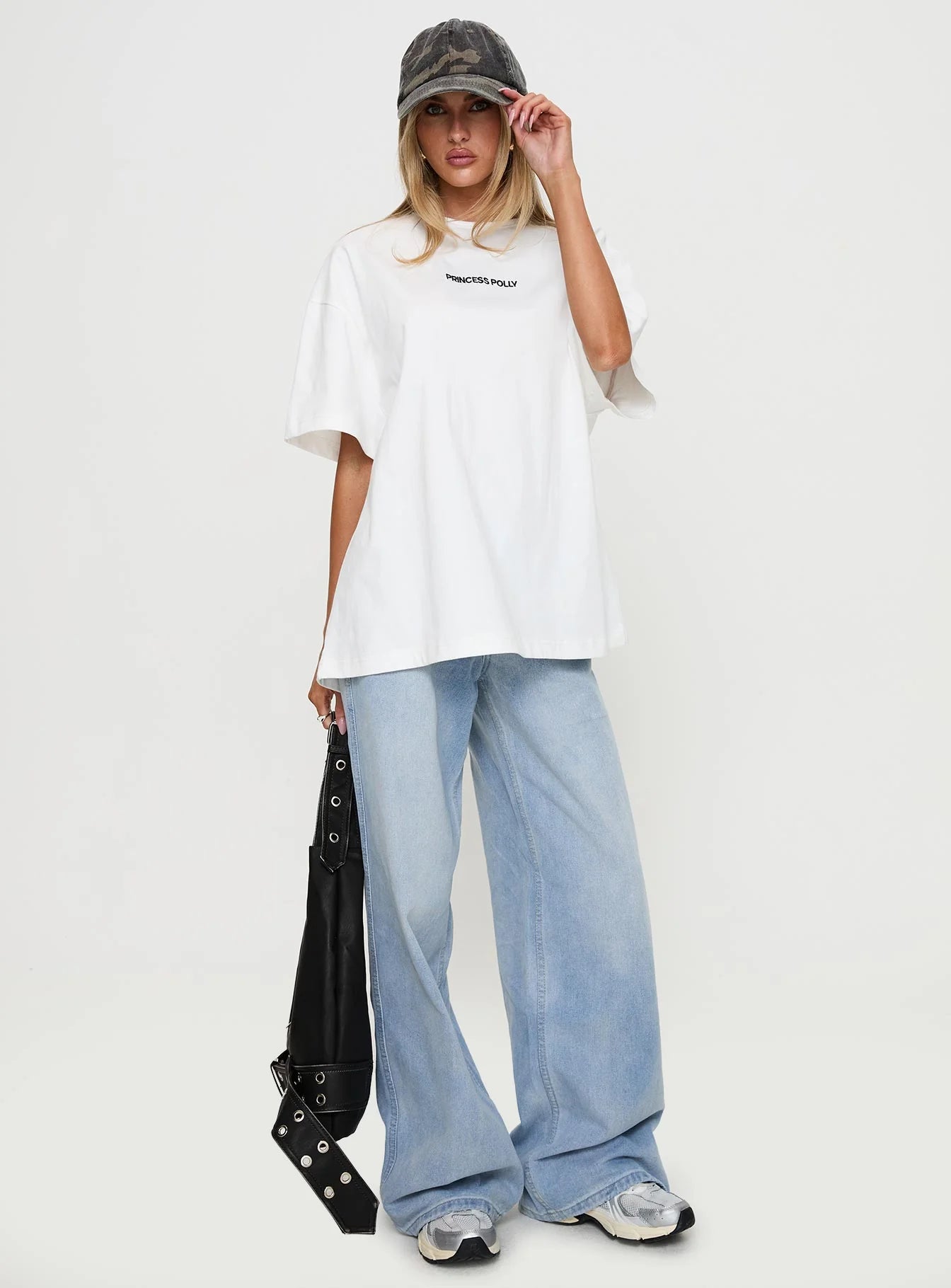 Power Play Active Oversized Tee White