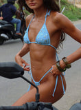 Delora Triangle Shell Bikini Top Blue