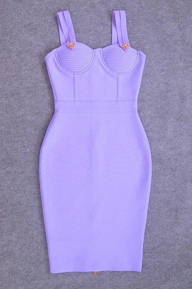 Kate Bandage Dress Violet Purple