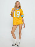 UCLA Football Button Down Jersey Gold
