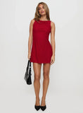 Lukea Sleeveless Mini Dress Red