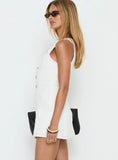 Yumiko Denim Romper White